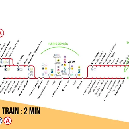 Centralis 5min Gare 2min Paris Parking * Chessy (Seine-et-Marne)